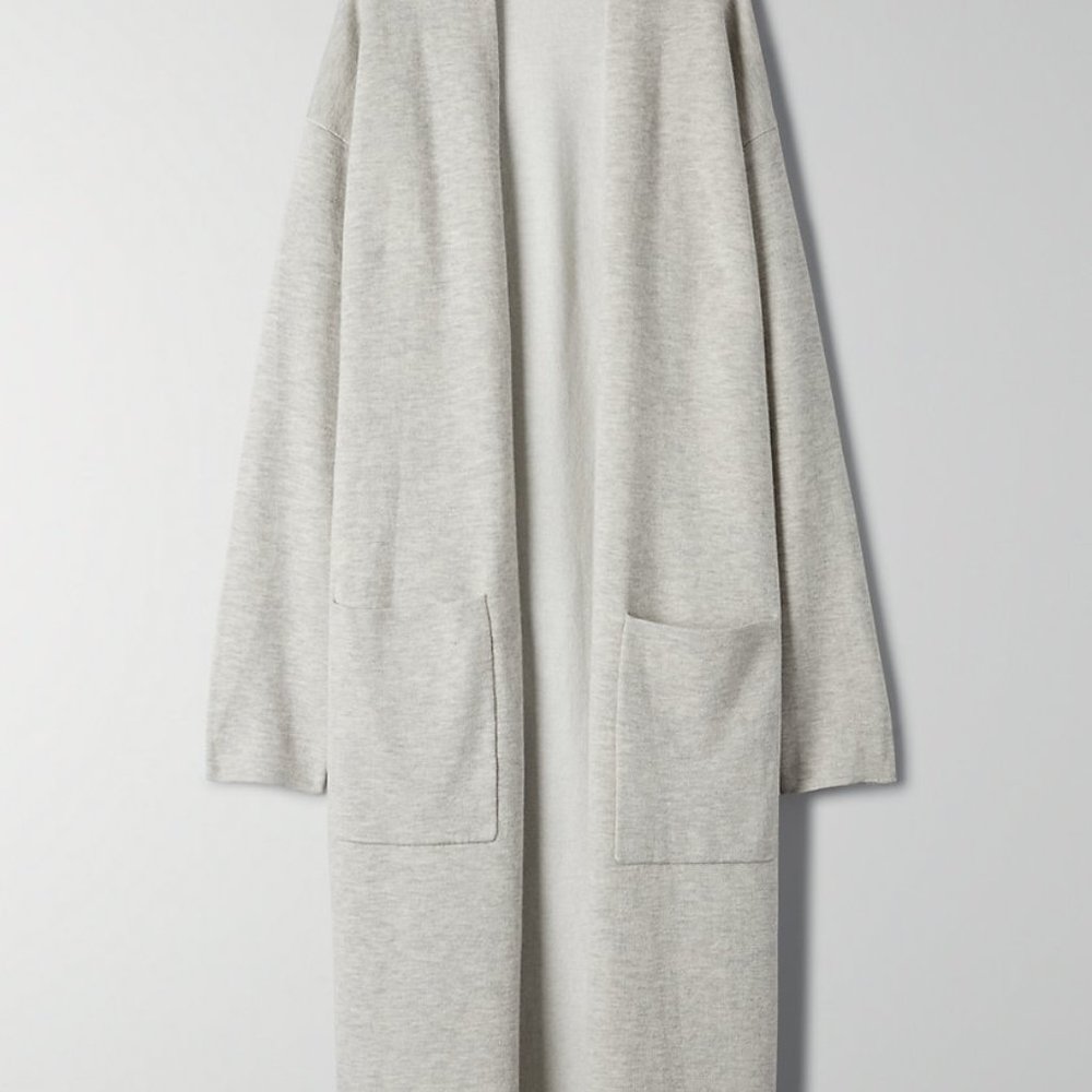 Lance Cardigan Heather Light Grey/Espace Small - Picture 3 of 3